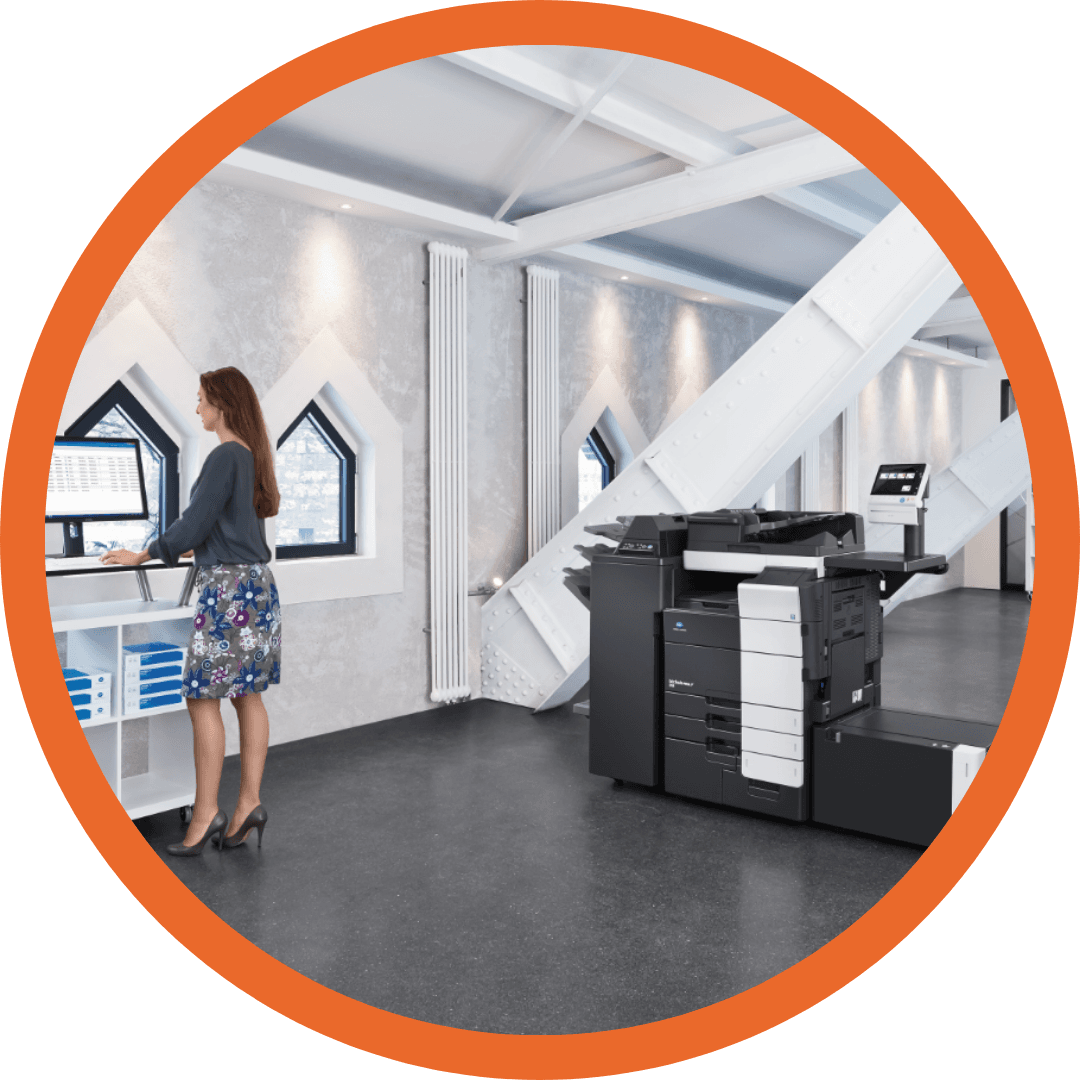 Konica Minolta Printer office set-up